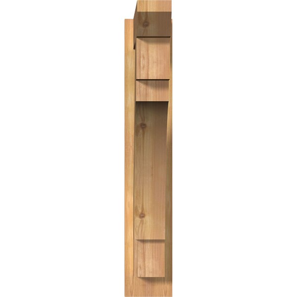 Merced Slat Smooth Outlooker, Western Red Cedar, 5 1/2W X 24D X 32H